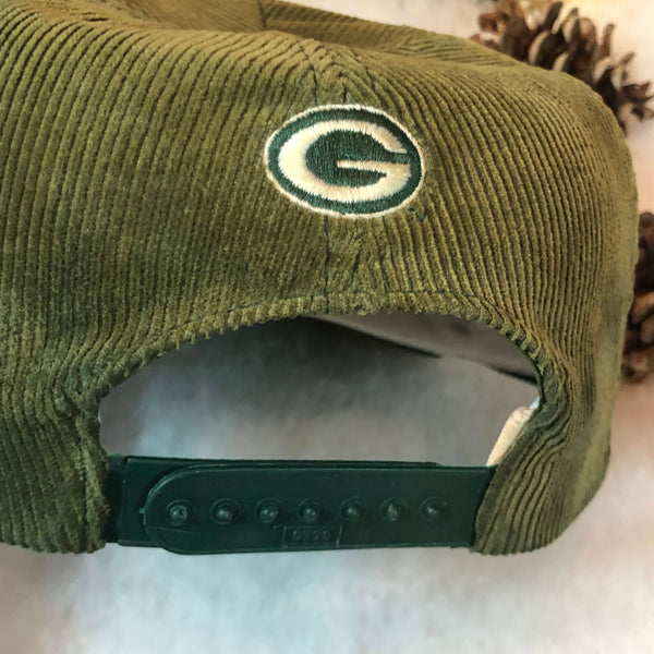 Vintage NFL Green Bay Packers Annco Corduroy Snapback Hat
