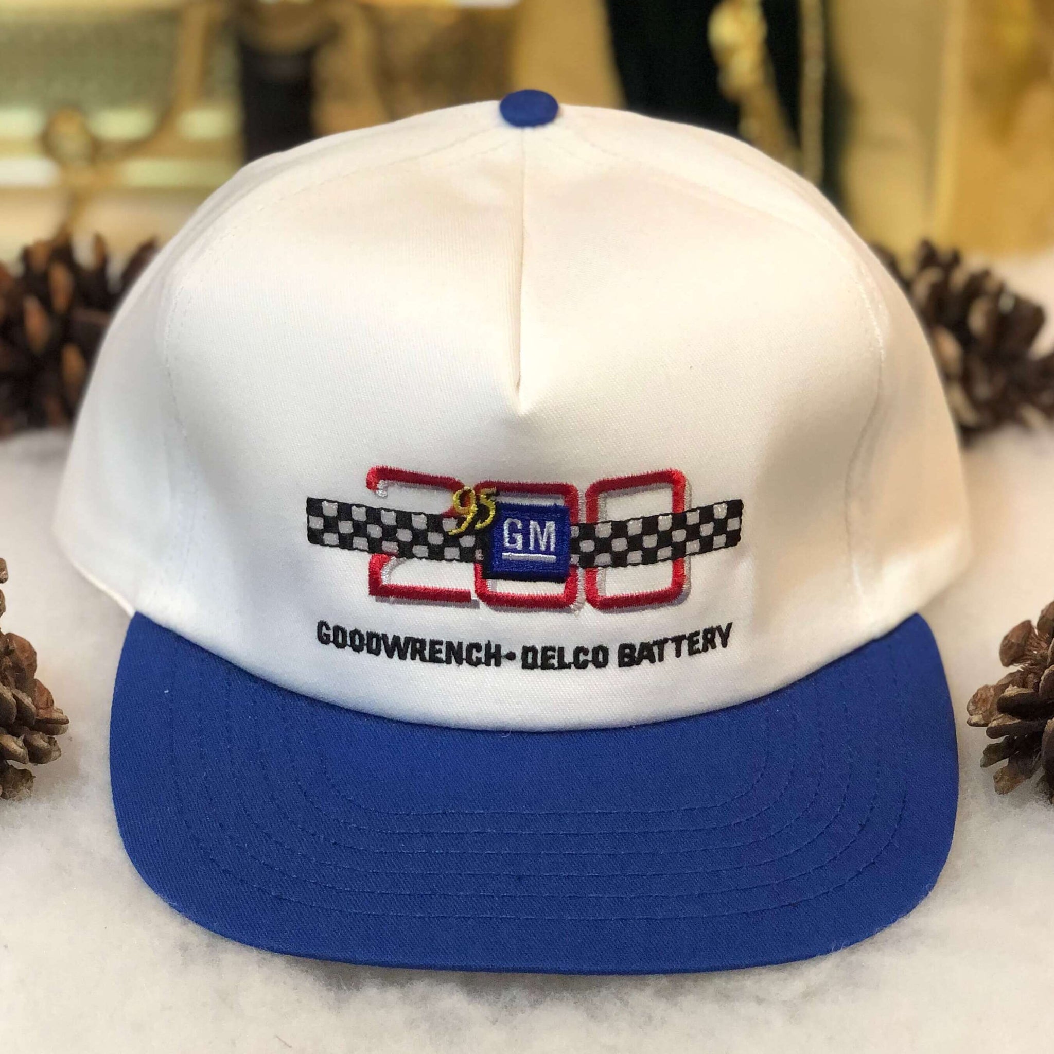 Vintage Deadstock NWOT 1995 NASCAR GM 200 Goodwrench Racing Delco Battery Twill Snapback Hat