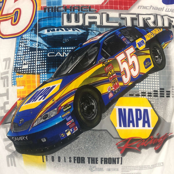 NASCAR Michael Waltrip NAPA Racing All Over Print T-Shirt (L)