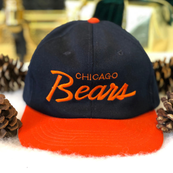 Vintage Ted Fletcher Script NFL Chicago Bears Snapback Hat