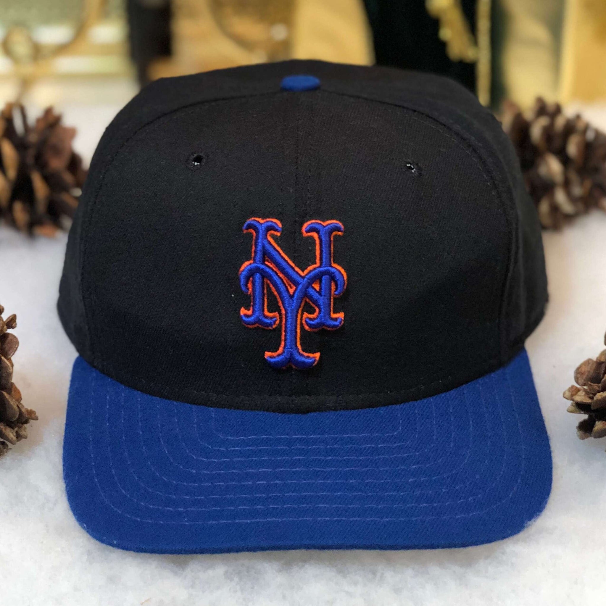 Vintage MLB New York Mets New Era Wool Snapback Hat