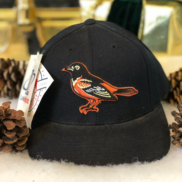 Vintage Deadstock NWT Logo Athletic MLB Baltimore Orioles Plain Logo Snapback Hat