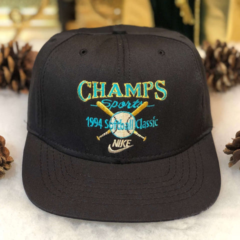Vintage 1994 Champs Sports Nike Softball Classic Snapback Hat