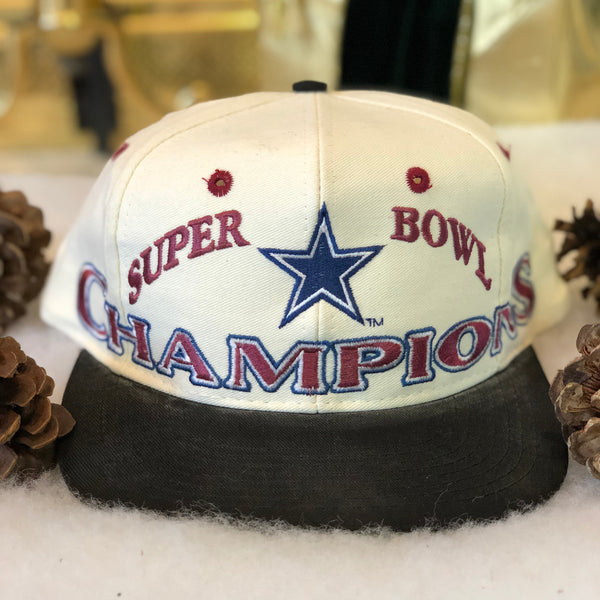 Vintage Logo 7 NFL Super Bowl XXVII Champions Dallas Cowboys Snapback Hat