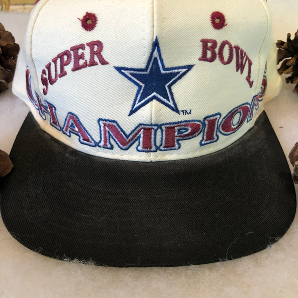 Vintage Logo 7 NFL Super Bowl XXVII Champions Dallas Cowboys Snapback Hat