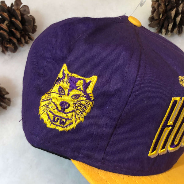 Vintage Deadstock NWOT NCAA Washington Huskies AJD Wool Snapback Hat