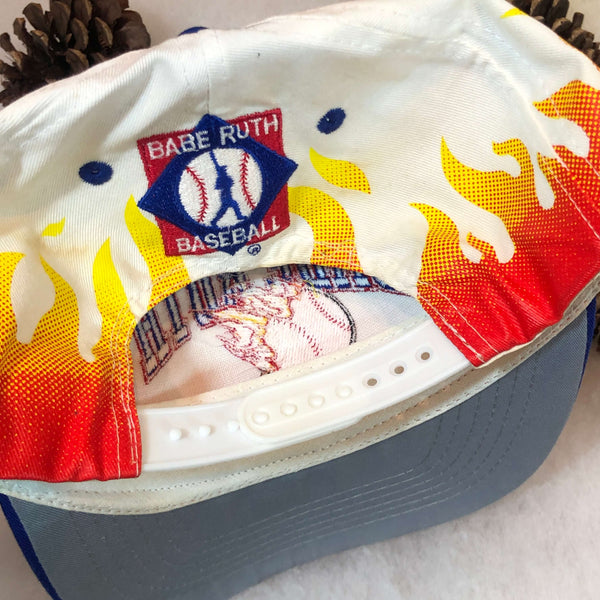 Vintage Babe Ruth Baseball "On Fire" Twill Snapback Hat