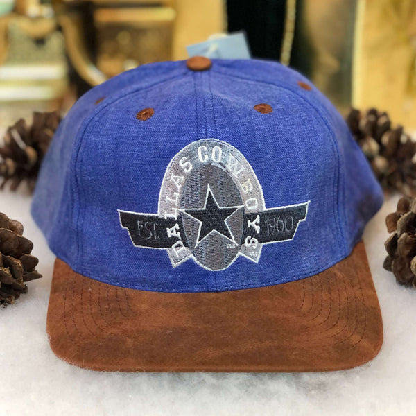 Vintage Deadstock NWT NFL Dallas Cowboys Drew Pearson Denim Strapback Hat