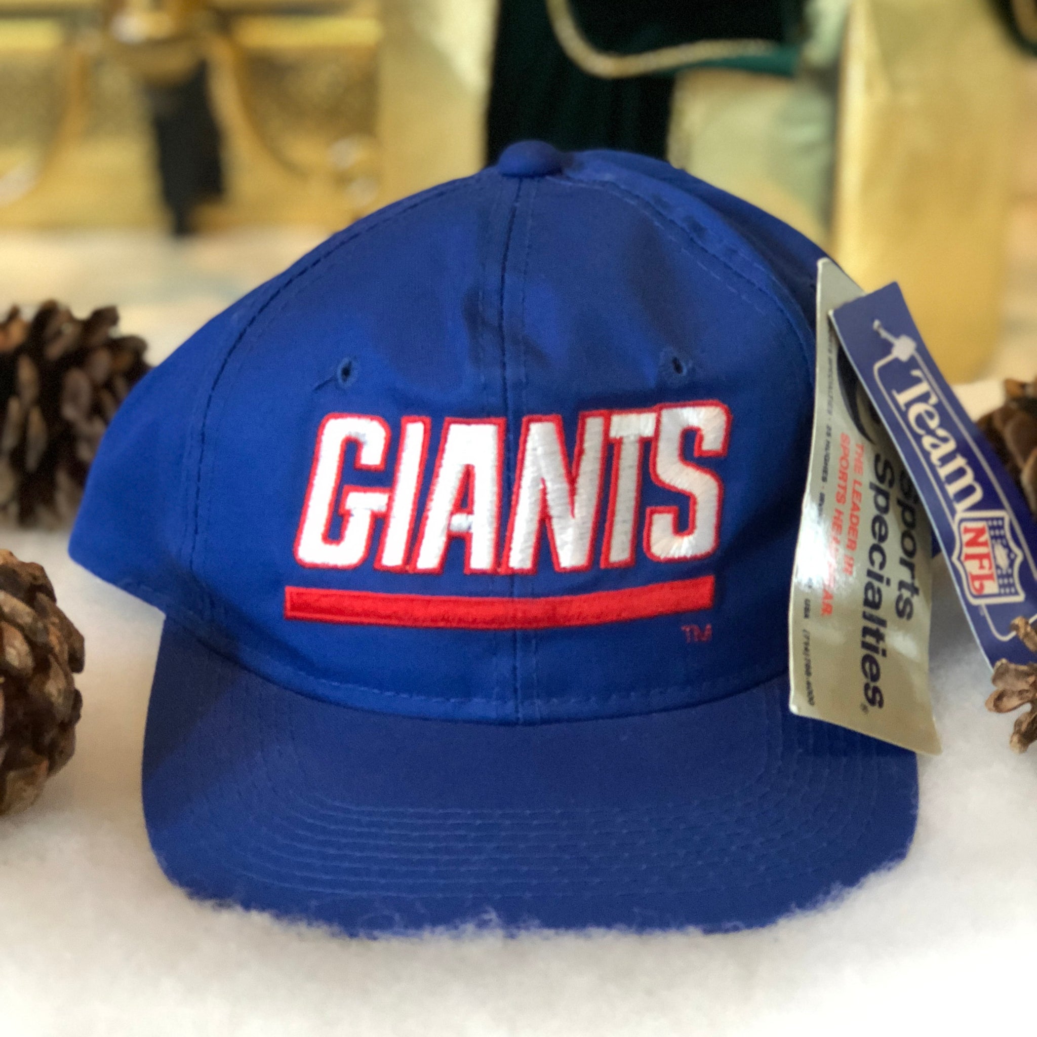 Vintage Deadstock NWT Sports Specialties Twill NFL New York Giants Snapback Hat