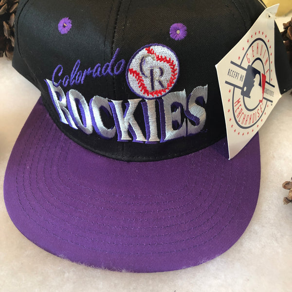Vintage Deadstock NWT Annco MLB Colorado Rockies Snapback Hat