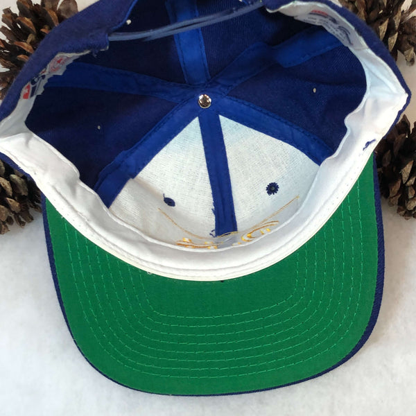 Vintage Deadstock NWOT NCAA Pittsburgh Panthers The Game Split Bar Wool Snapback Hat