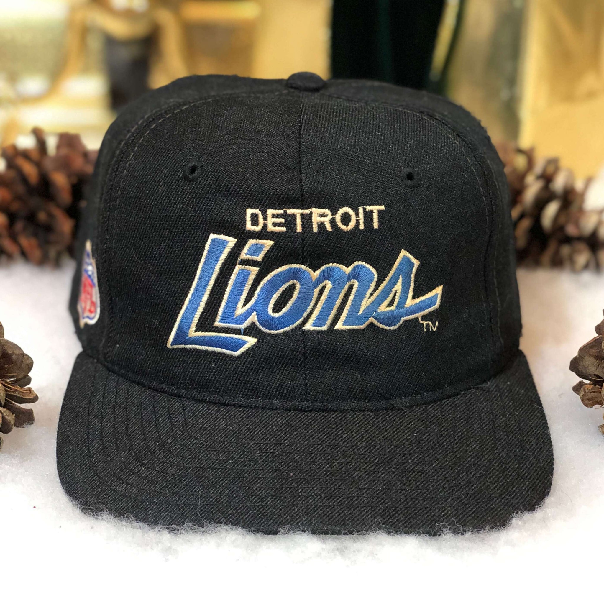 Vintage NFL Detroit Lions Sports Specialties Script Snapback Hat