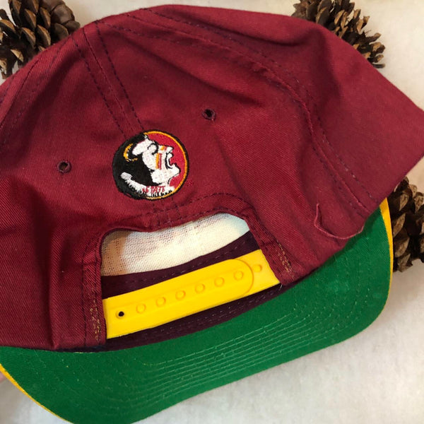 Vintage NCAA Florida State Seminoles P Cap Twill Snapback Hat