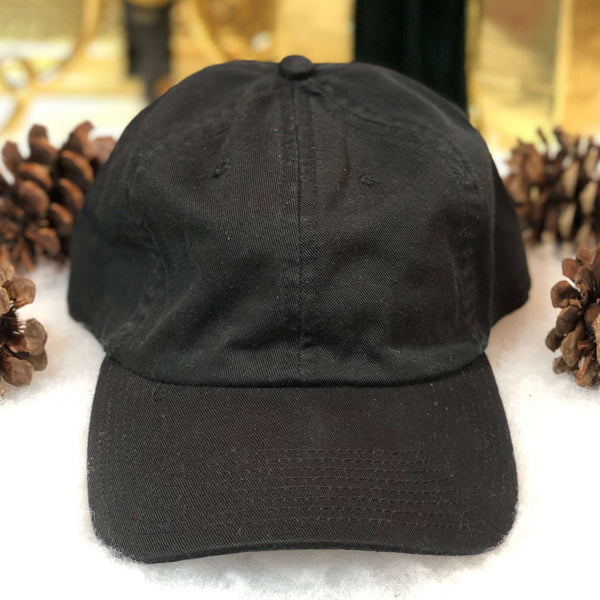 NWT The Game Black Blank Dad Hat Strapback