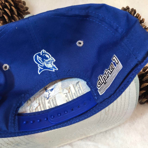 Vintage Deadstock NWOT NCAA Duke Blue Devils alpha1 Twill Snapback Hat