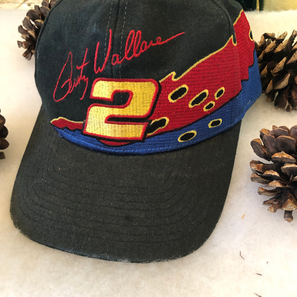 Vintage Nutmeg Mills NASCAR Rusty Wallace Snapback Hat