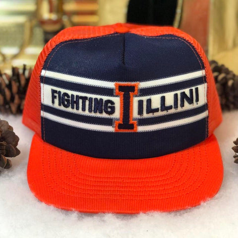 Vintage NCAA Illinois Fighting Illini AJD Trucker Hat