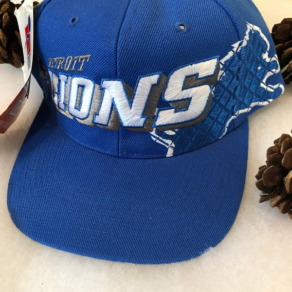 Vintage Deadstock NWT Sports Specialties Grid NFL Detroit Lions Snapback Hat