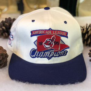 Vintage New Era MLB 1995 American League Champions Cleveland Indians Snapback Hat