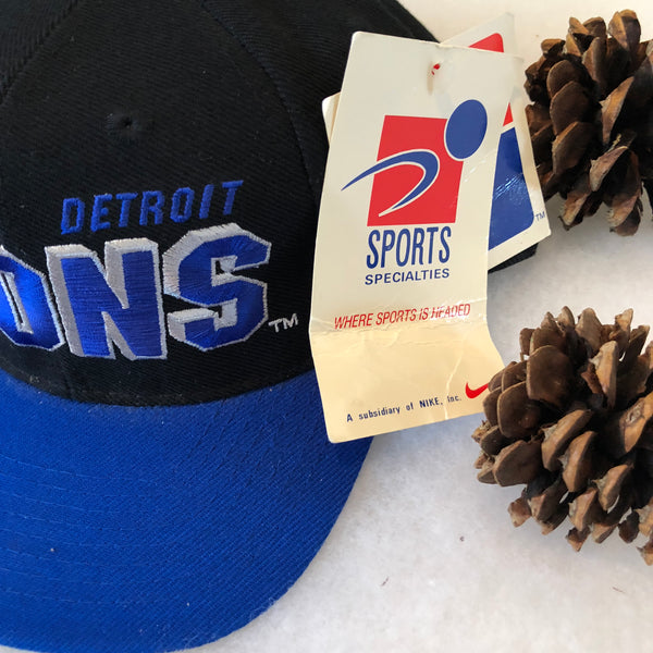 Vintage Deadstock NWT Sports Specialties Shadow NFL Detroit Lions Snapback Hat