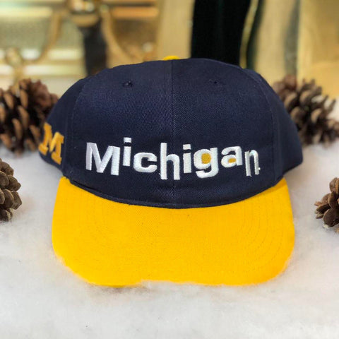 Vintage NCAA Michigan Wolverines Annco *YOUTH* Twill Snapback Hat