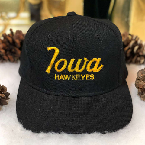 Vintage NCAA Iowa Hawkeyes Sports Specialties Script Snapback Hat