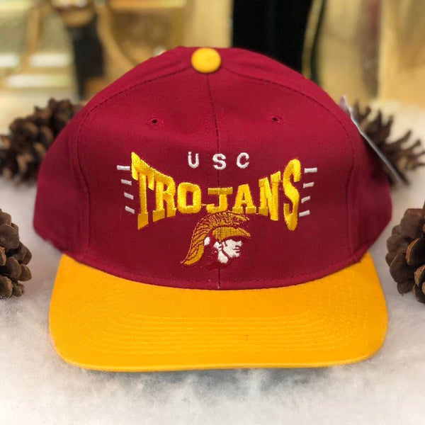 Vintage Deadstock NWT NCAA USC Trojans The G Cap Twill Snapback Hat