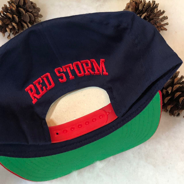 Vintage Deadstock NWT NCAA St. John's Red Storm Logo 7 Twill Snapback Hat