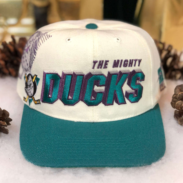 Vintage NHL Anaheim Mighty Ducks Sports Specialties Shadow Snapback Hat
