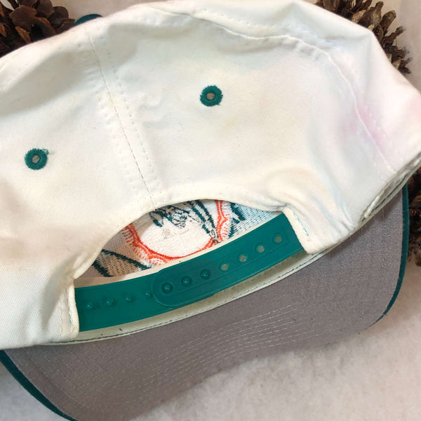 Vintage NFL Miami Dolphins Logo 7 Sharktooth Snapback Hat