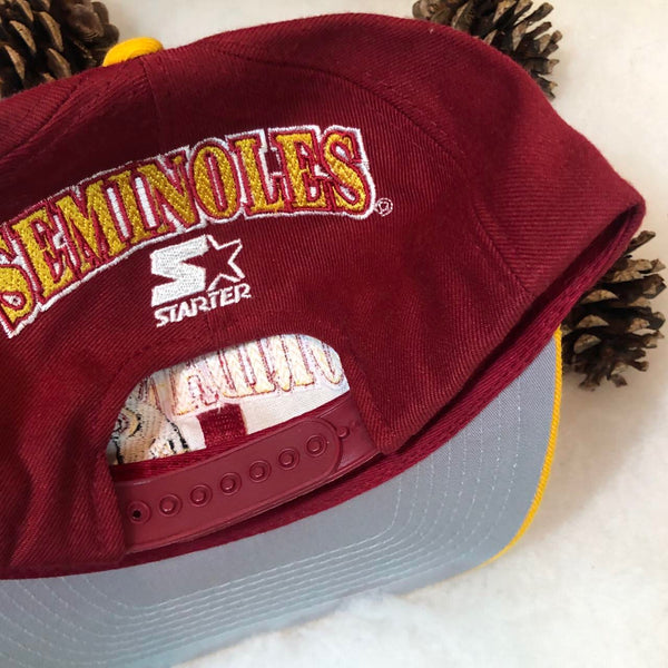 Vintage NCAA Florida State Seminoles Starter Logo Arch Wool Snapback Hat