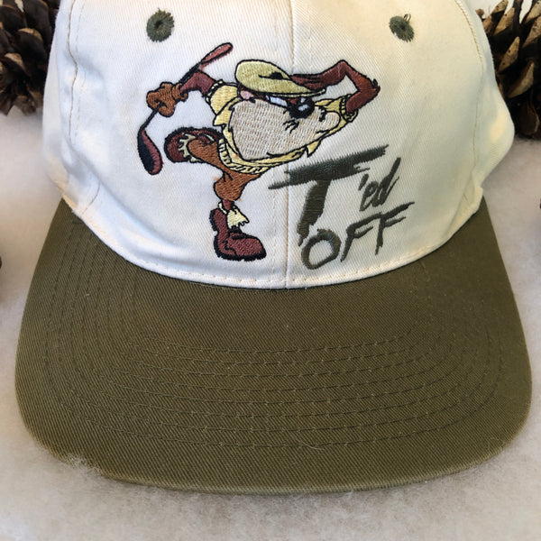 Vintage Looney Tunes Taz "T'ed Off" Golf Snapback Hat