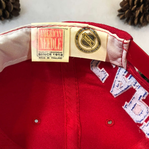 Vintage NHL Washington Capitals American Needle Blockhead Wool Snapback Hat