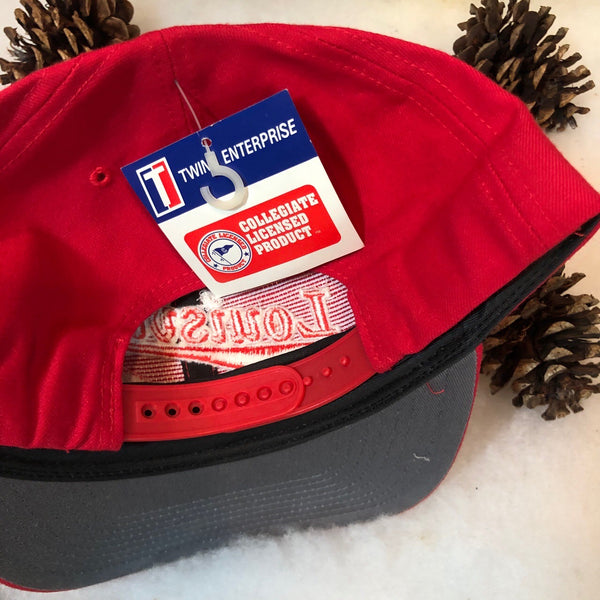 Vintage Deadstock NWT NCAA Louisville Cardinals Twins Enterprise Wool Snapback Hat