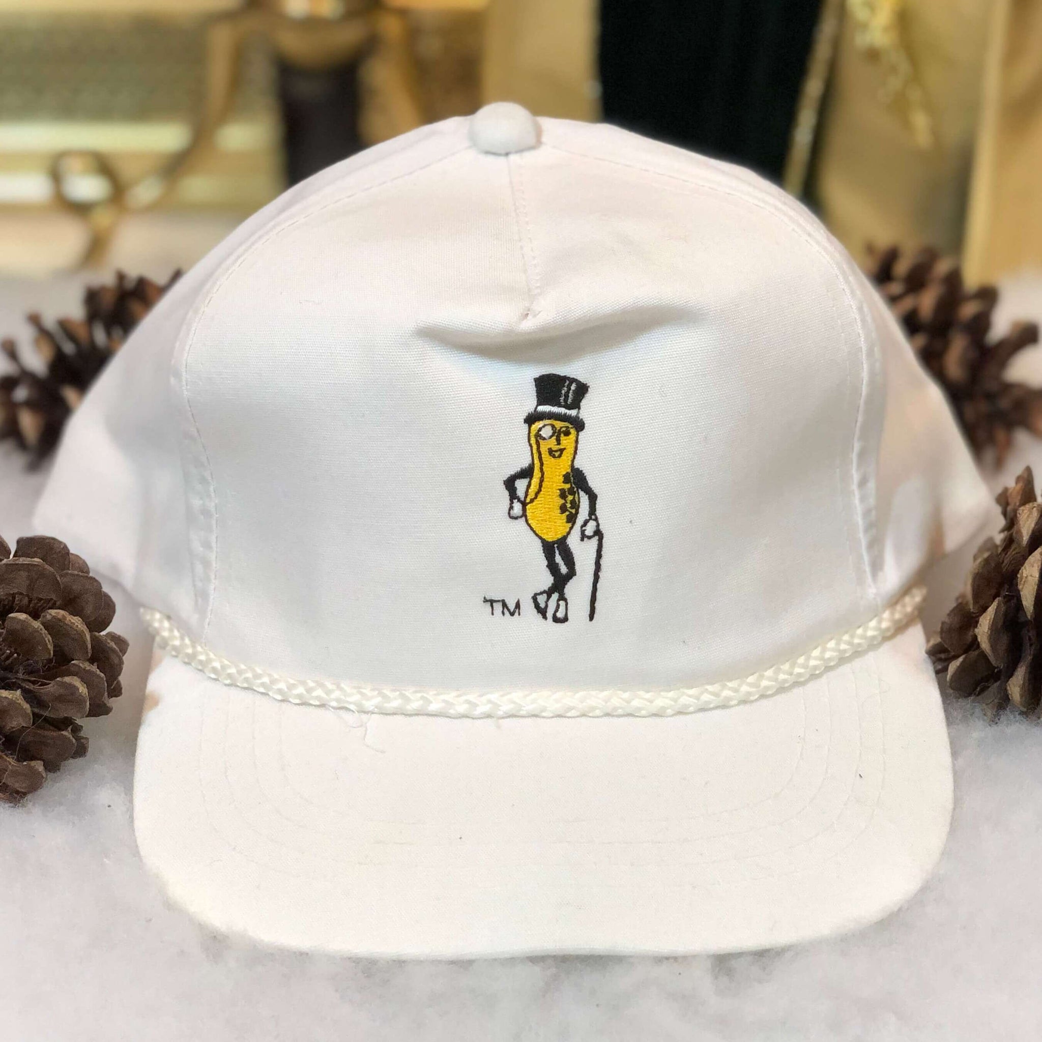 Vintage Mr. Peanut Yupoong Twill Snapback Hat