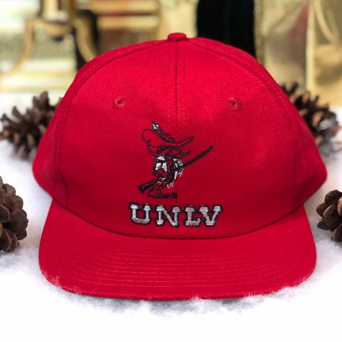 Vintage Deadstock NWOT NCAA UNLV Runnin' Rebels Twins Enterprise Twill Snapback Hat