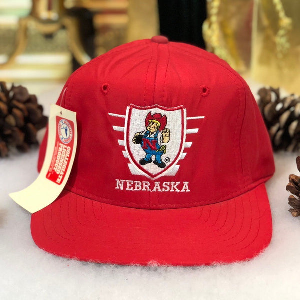 Vintage Deadstock NWT NCAA Nebraska Cornhuskers Strapback Hat