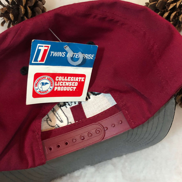 Vintage Deadstock NWT NCAA UMass Minutemen Twins Enterprise Twill Snapback Hat