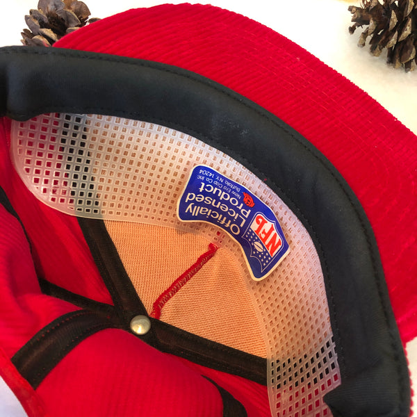 Vintage Deadstock NWOT New Era NFL San Francisco 49ers Corduroy Snapback Hat