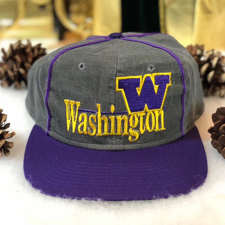 Vintage NCAA Washington Huskies The Game Nylon Snapback Hat