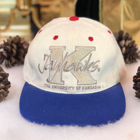 Vintage NCAA Kansas Jayhawks Outdoor Cap Strapback Hat