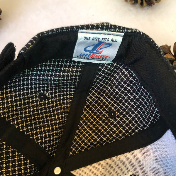 Vintage Deadstock NWOT Logo Athletic MLB Chicago White Sox Checkered Plaid Velcro Hat