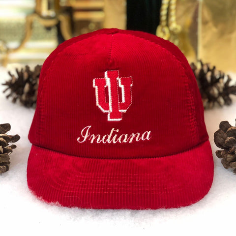 Vintage NCAA Indiana Hoosiers Corduroy Snapback Hat