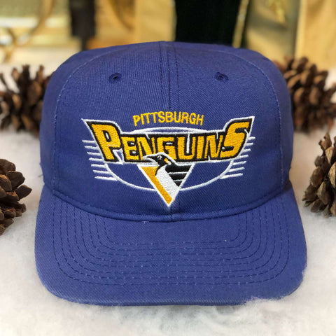 Vintage NHL Pittsburgh Penguins #1 Apparel Snapback Hat