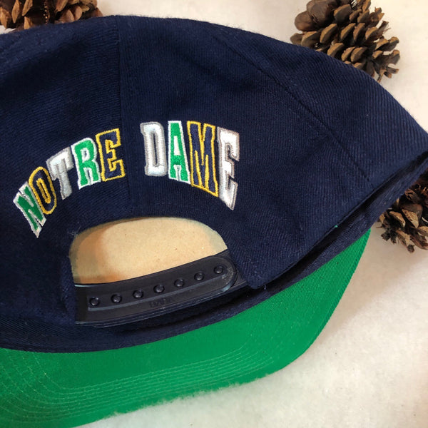Vintage Deadstock NWT NCAA Notre Dame Fighting Irish The G Cap Wool Snapback Hat