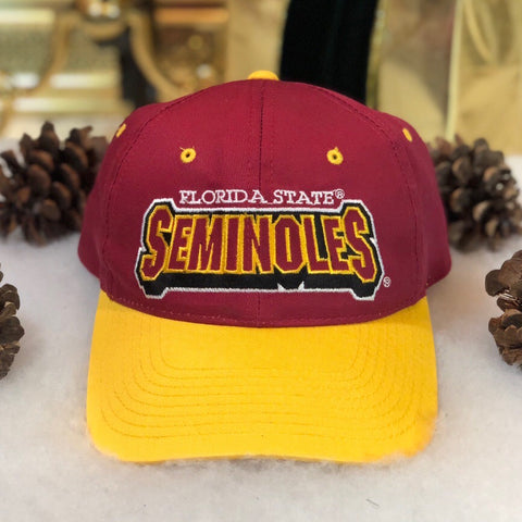 Vintage NCAA Florida State Seminoles Signatures Twill Snapback Hat