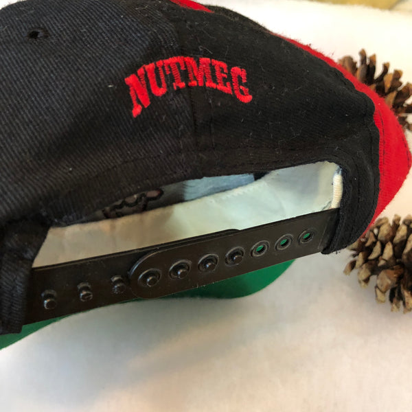 Vintage Nutmeg Mills NBA Chicago Bulls Brim Script Snapback Hat