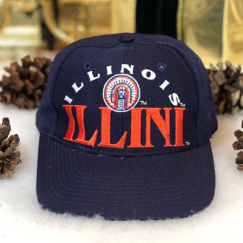Vintage NCAA Illinois Fighting Illini The Game Wool Snapback Hat