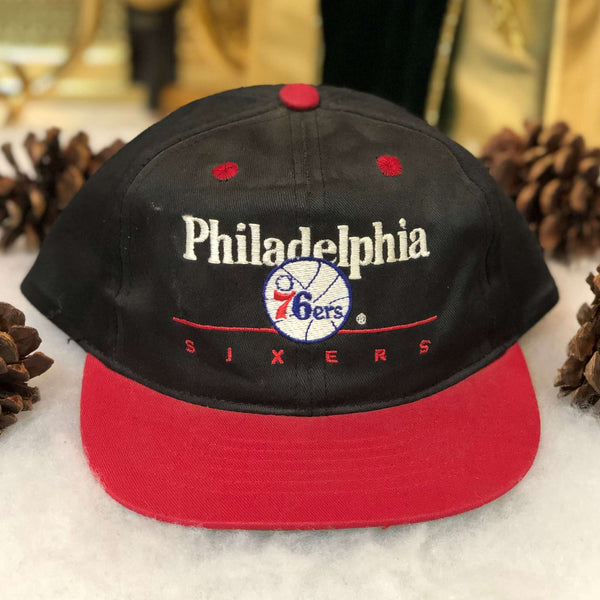 Vintage NBA Philadelphia 76ers Twins Enterprise Bar Line Twill *TODDLER* Snapback Hat