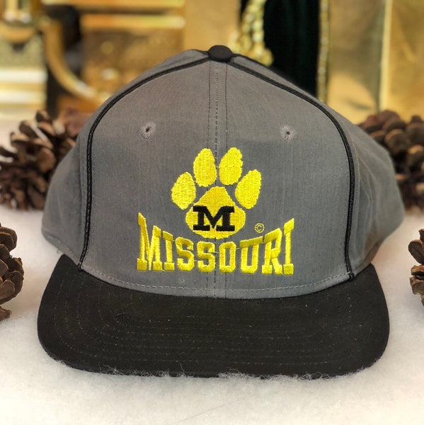 Vintage Deadstock NWOT NCAA Missouri Tigers Front Row Sports Nylon Snapback Hat